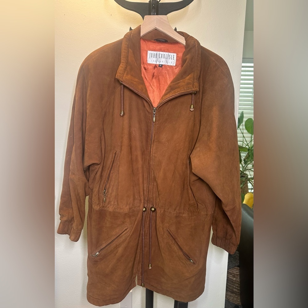 Luxury John Carlisle Brown Suede Jacket - Women’s Medium